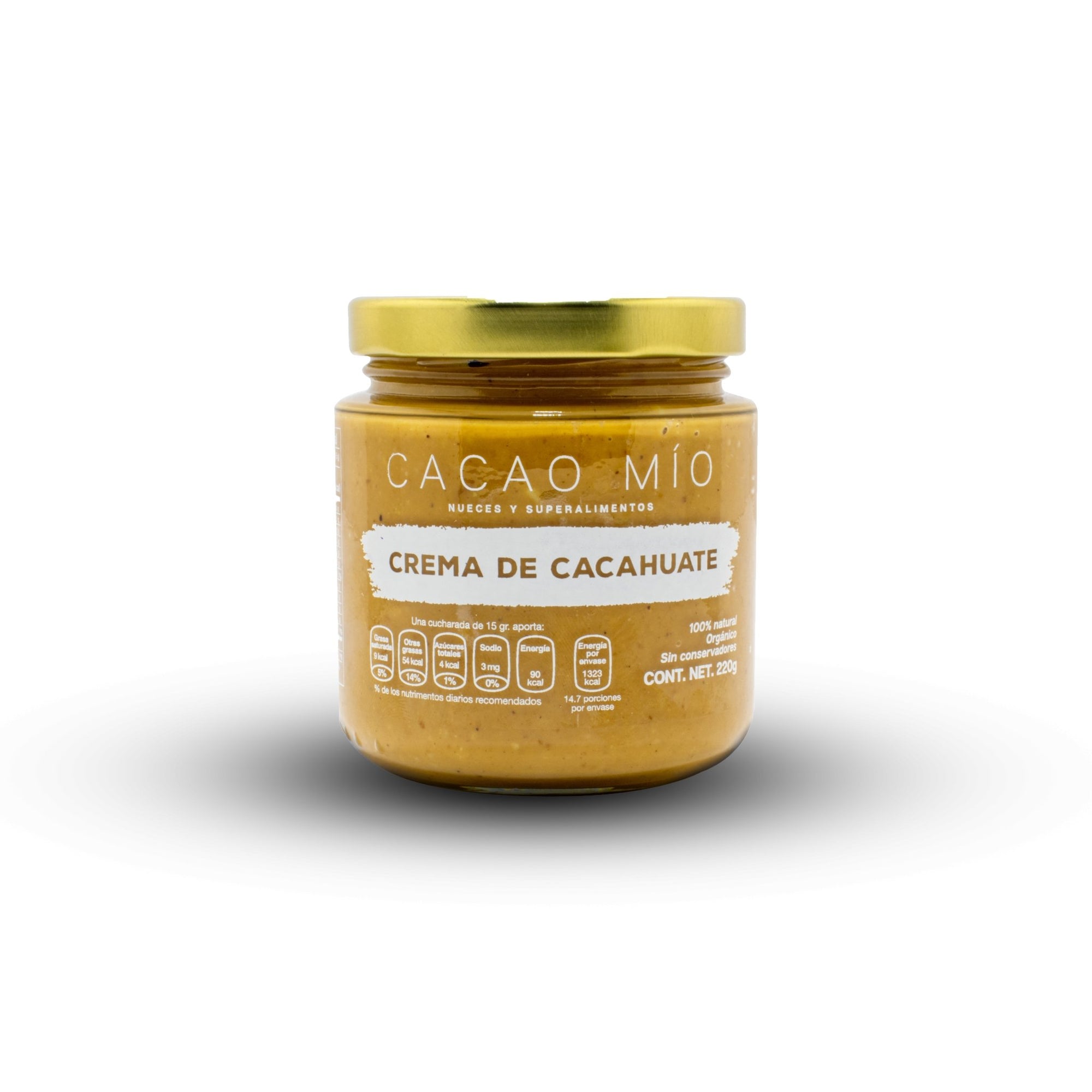 Crema de Cacahuate Crunchy - cacaomio.com